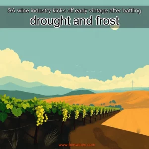 Artistic representation for SA wine industry kicks off early vintage after battling drought and frost