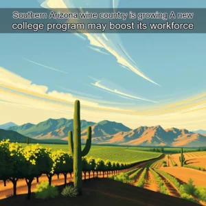 Artistic representation for Southern Arizona wine country is growing A new college program may boost its workforce