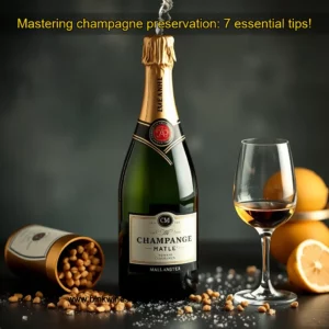 Artistic representation for Mastering champagne preservation: 7 essential tips!