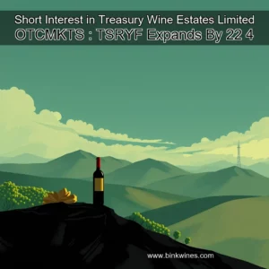 Artistic representation for Short Interest in Treasury Wine Estates Limited OTCMKTS : TSRYF Expands By 22 4