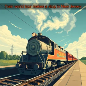 Artistic representation for Train world tour makes a stop in New Jersey