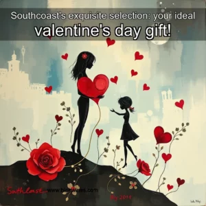 Artistic representation for Southcoast's exquisite selection: your ideal valentine's day gift!