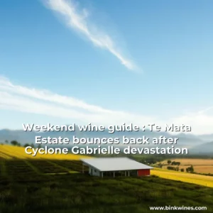 Artistic representation for Weekend wine guide : Te Mata Estate bounces back after Cyclone Gabrielle devastation