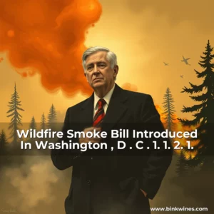 Artistic representation for Wildfire Smoke Bill Introduced In Washington , D . C . 1. 1. 2. 1.