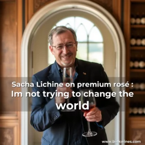 Artistic representation for Sacha Lichine on premium rosé : Im not trying to change the world