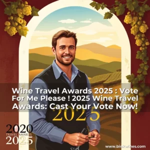 Artistic representation for Wine Travel Awards 2025 : Vote For Me Please ! 2025 Wine Travel Awards: Cast Your Vote Now!