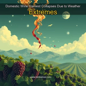 Artistic representation for Domestic Wine Harvest Collapses Due to Weather Extremes