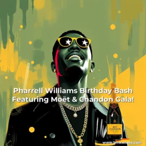 Artistic representation for Pharrell Williams Birthday Bash Featuring Moët & Chandon Gala!