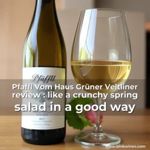 Artistic representation for Pfaffl Vom Haus Grüner Veltliner review : like a crunchy spring salad in a good way