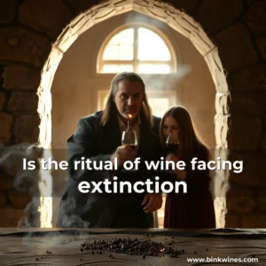 Artistic representation for Is the ritual of wine facing extinction