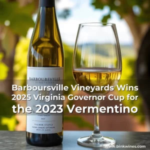 Artistic representation for Barboursville Vineyards Wins 2025 Virginia Governor Cup for the 2023 Vermentino