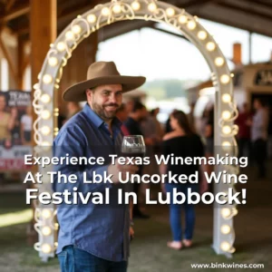 Artistic representation for Experience Texas Winemaking At The Lbk Uncorked Wine Festival In Lubbock!