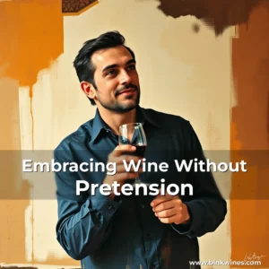 Artistic representation for Embracing Wine Without Pretension