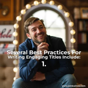 Artistic representation for Several Best Practices For Writing Engaging Titles Include: 1.