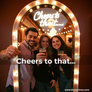 Artistic representation for Cheers to that…