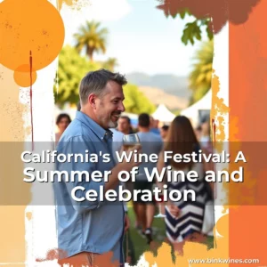 Artistic representation for California's Wine Festival: A Summer of Wine and Celebration