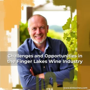 Artistic representation for Challenges and Opportunities in the Finger Lakes Wine Industry