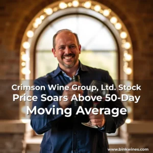 Artistic representation for Crimson Wine Group, Ltd. Stock Price Soars Above 50-Day Moving Average