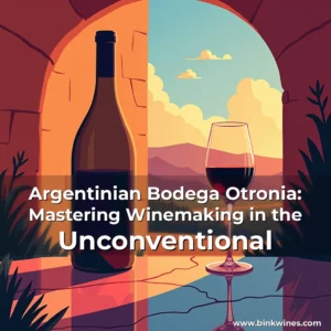 Artistic representation for Argentinian Bodega Otronia: Mastering Winemaking in the Unconventional