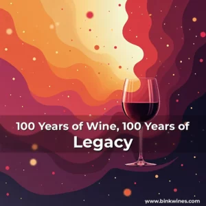 Artistic representation for 100 Years of Wine, 100 Years of Legacy