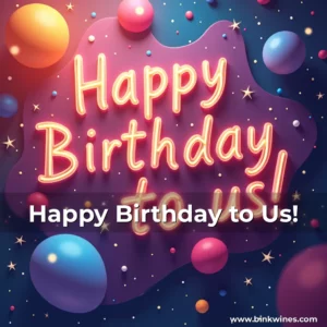 Artistic representation for Happy Birthday to Us!