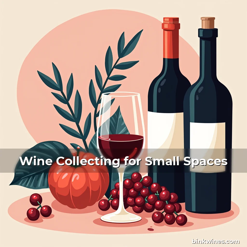 Artistic representation for Wine Collecting for Small Spaces