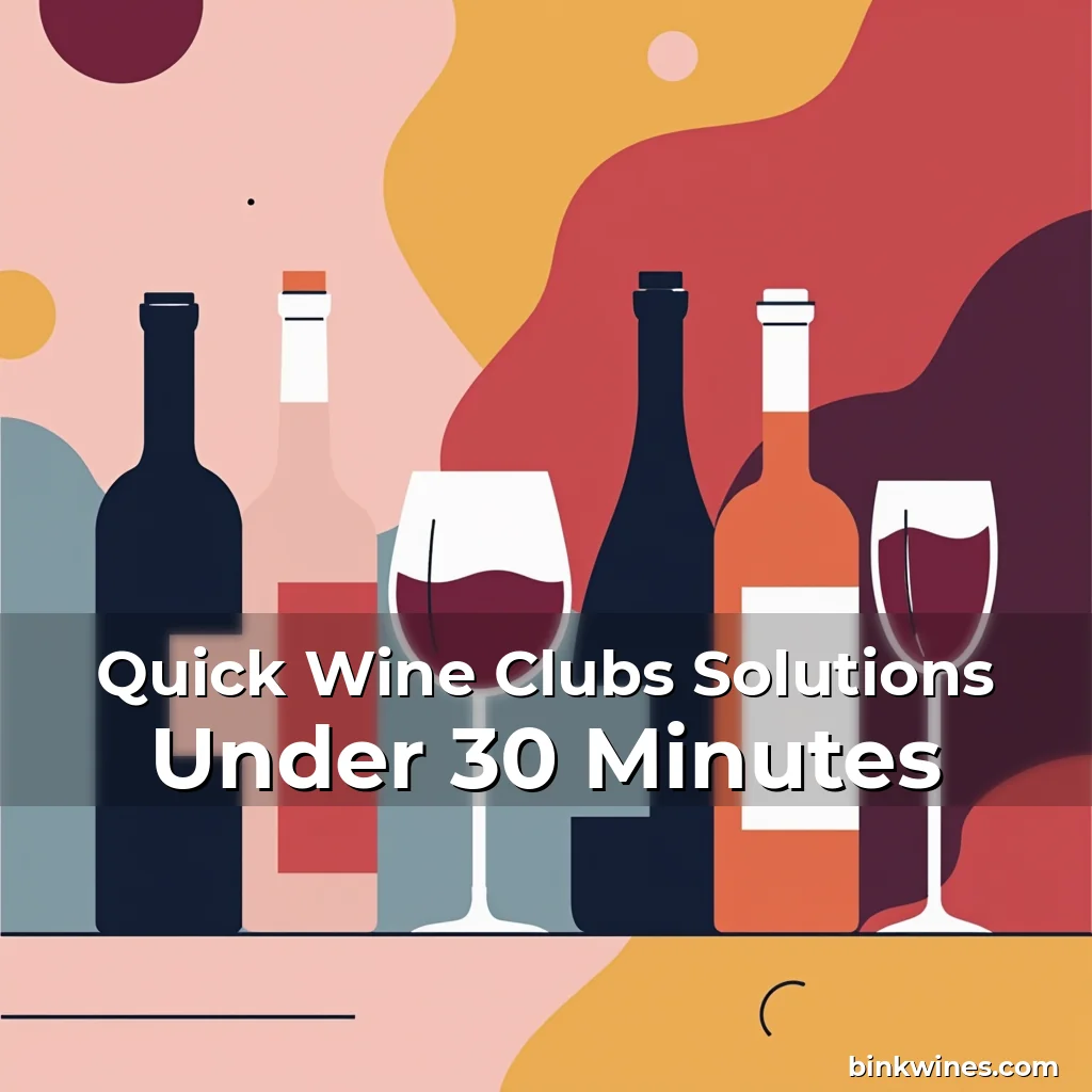 Artistic representation for Quick Wine Clubs Solutions Under 30 Minutes