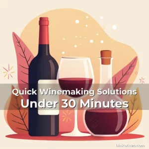 Artistic representation for Quick Winemaking Solutions Under 30 Minutes