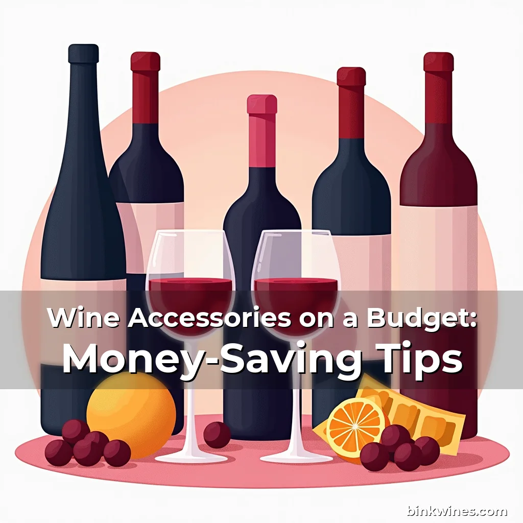 Artistic representation for Wine Accessories on a Budget: Money-Saving Tips