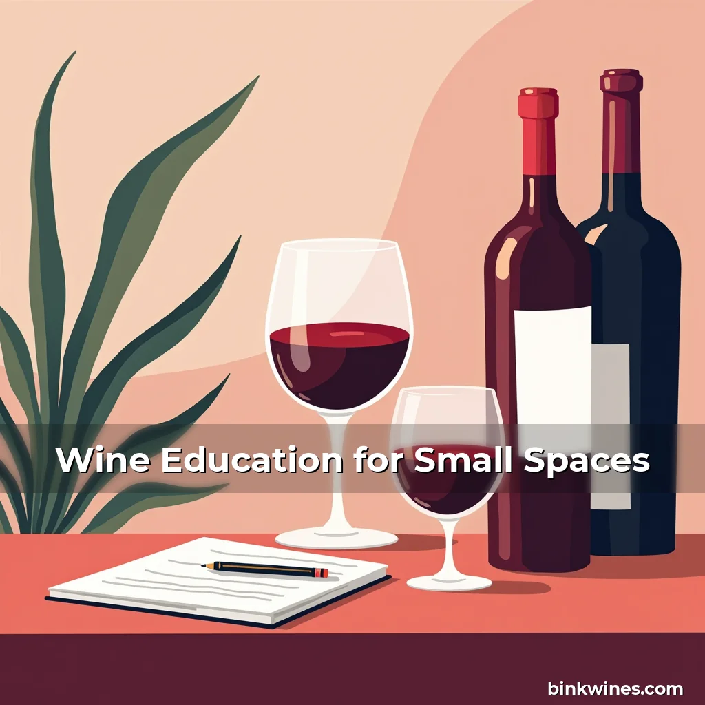 Artistic representation for Wine Education for Small Spaces