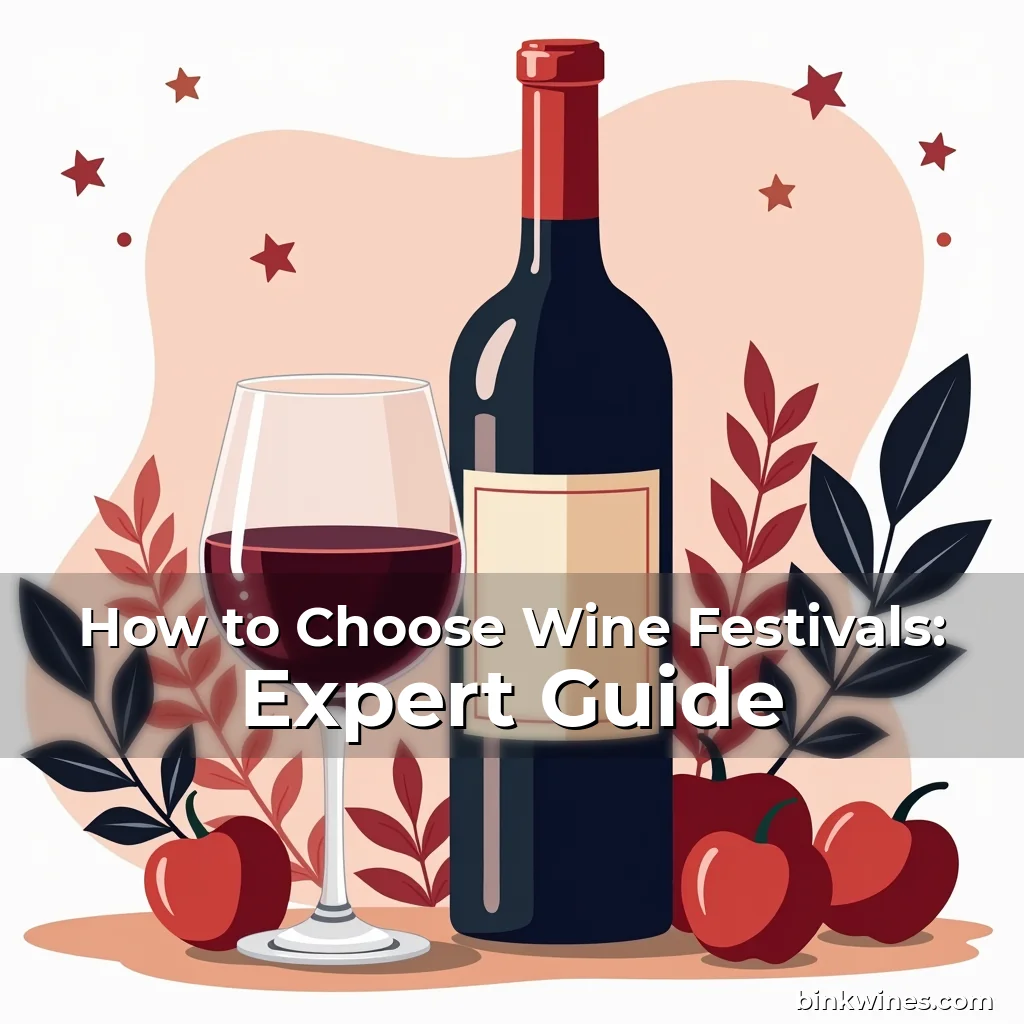 Artistic representation for How to Choose Wine Festivals: Expert Guide
