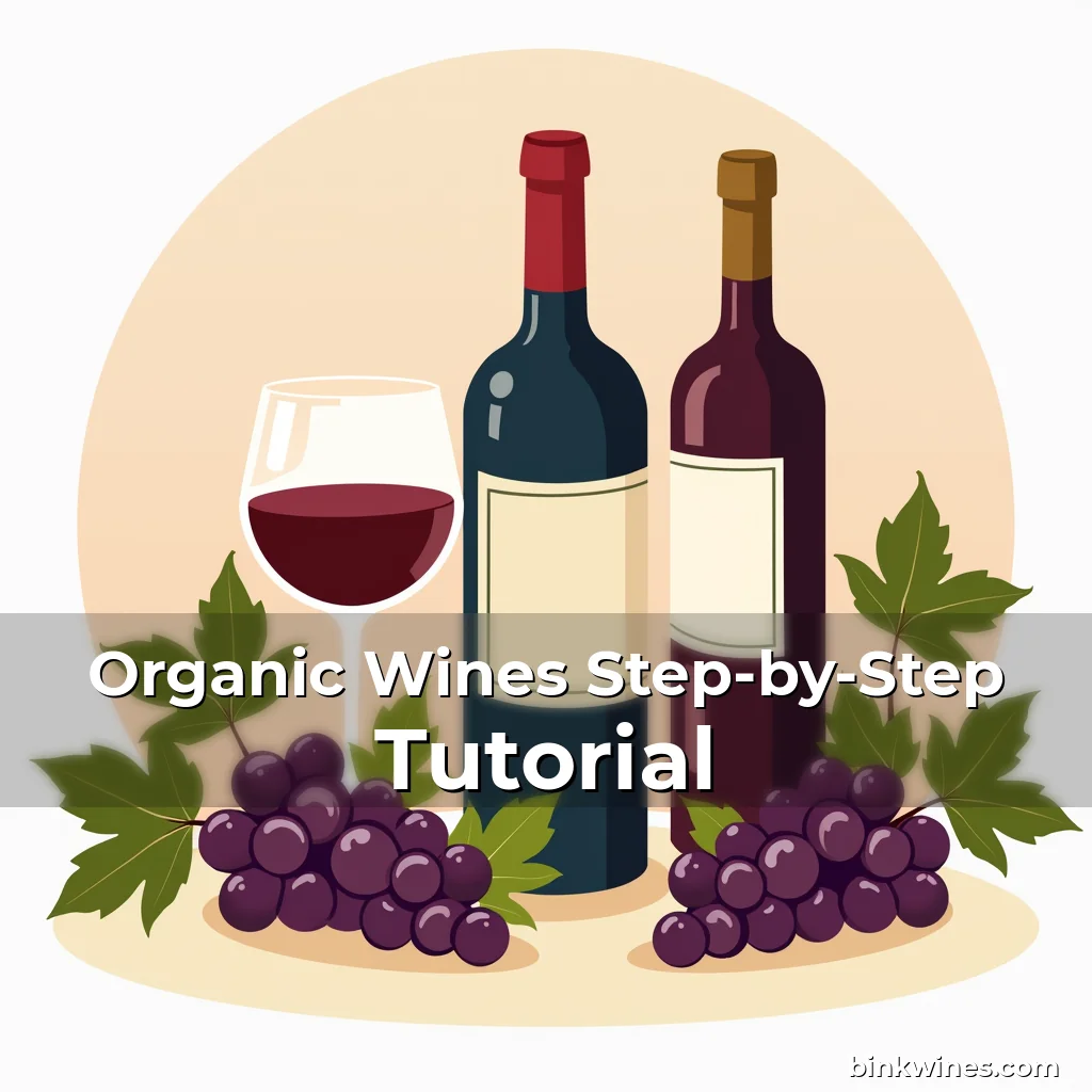 Artistic representation for Organic Wines Step-by-Step Tutorial