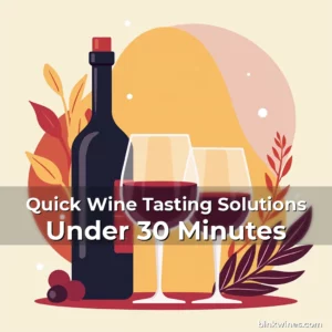 Artistic representation for Quick Wine Tasting Solutions Under 30 Minutes