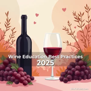 Artistic representation for Wine Education Best Practices 2025