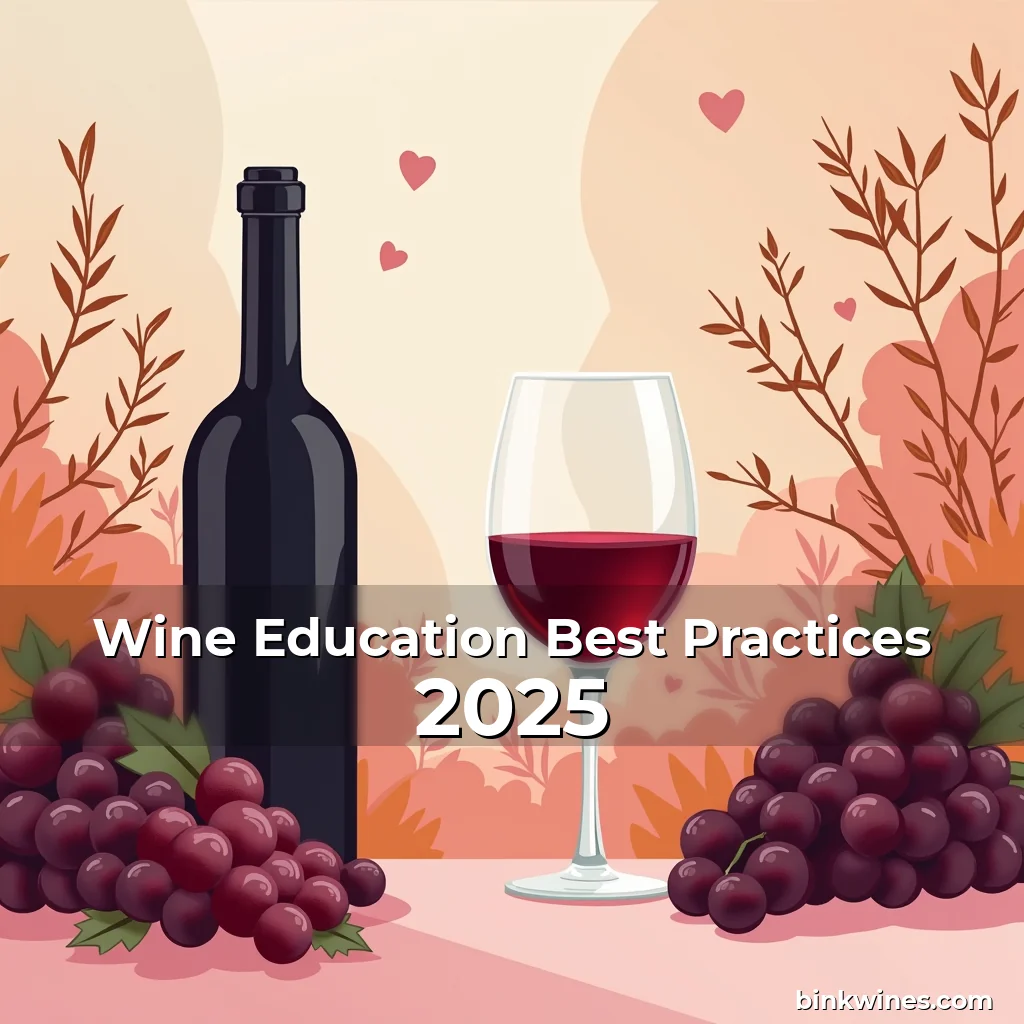 Artistic representation for Wine Education Best Practices 2025