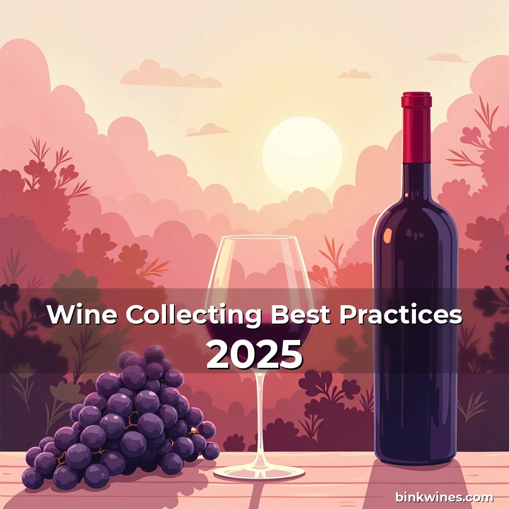Artistic representation for Wine Collecting Best Practices 2025