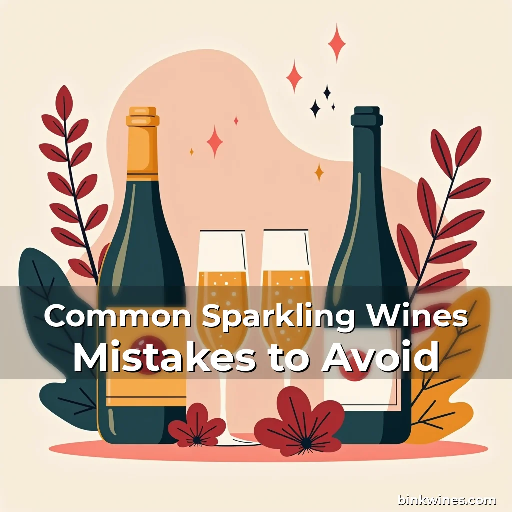 Artistic representation for Common Sparkling Wines Mistakes to Avoid