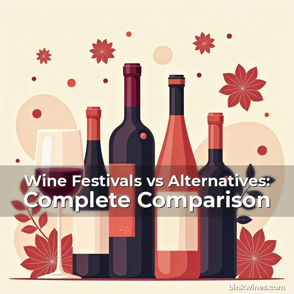 Artistic representation for Wine Festivals vs Alternatives: Complete Comparison