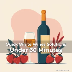 Artistic representation for Quick White Wines Solutions Under 30 Minutes