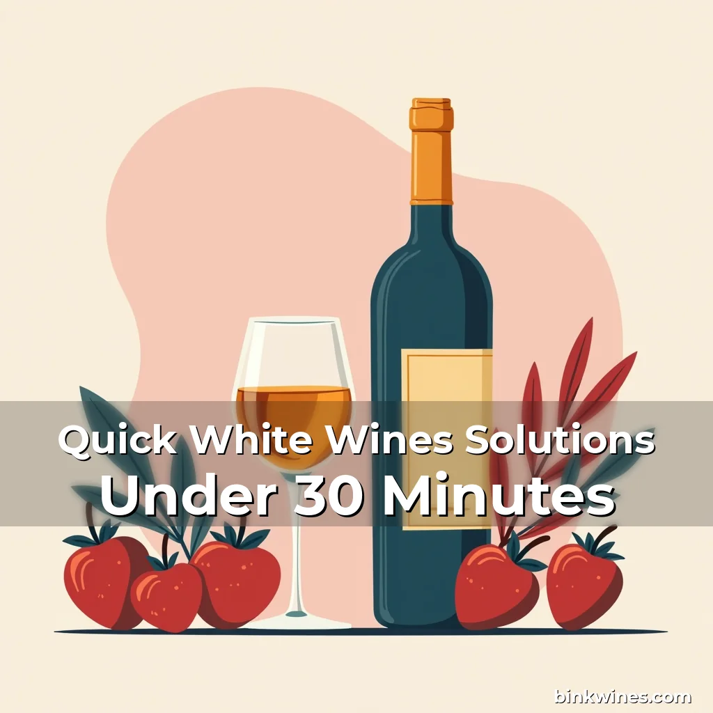 Artistic representation for Quick White Wines Solutions Under 30 Minutes