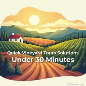 Artistic representation for Quick Vineyard Tours Solutions Under 30 Minutes