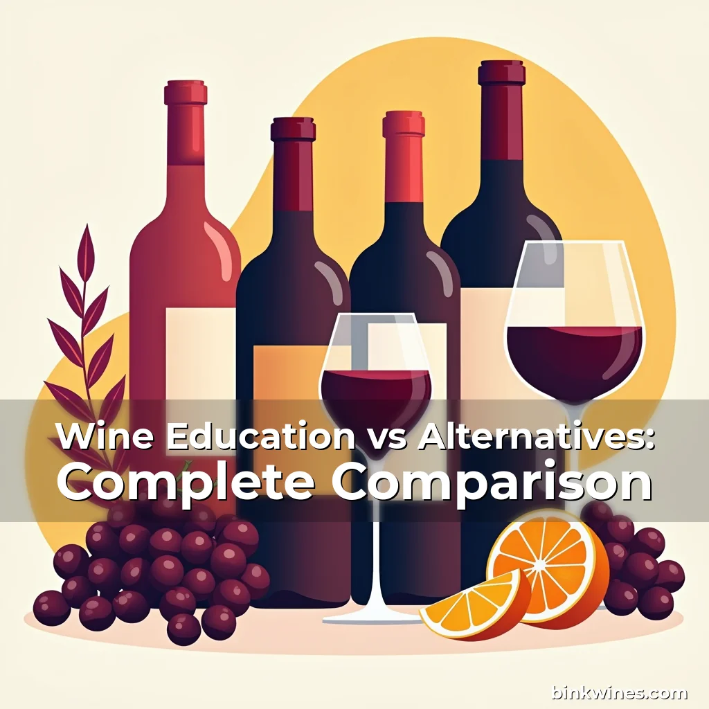 Artistic representation for Wine Education vs Alternatives: Complete Comparison