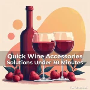 Artistic representation for Quick Wine Accessories Solutions Under 30 Minutes