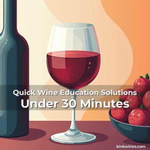 Artistic representation for Quick Wine Education Solutions Under 30 Minutes