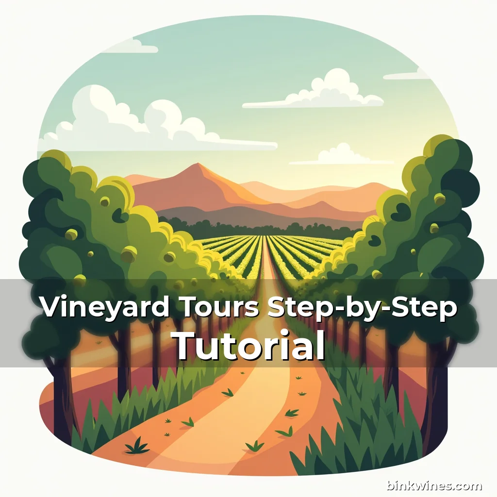 Artistic representation for Vineyard Tours Step-by-Step Tutorial
