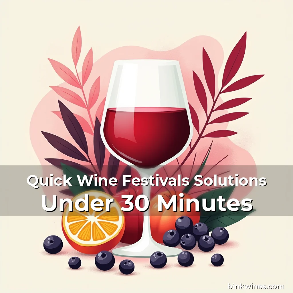 Artistic representation for Quick Wine Festivals Solutions Under 30 Minutes