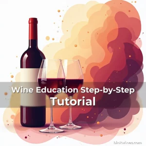 Artistic representation for Wine Education Step-by-Step Tutorial