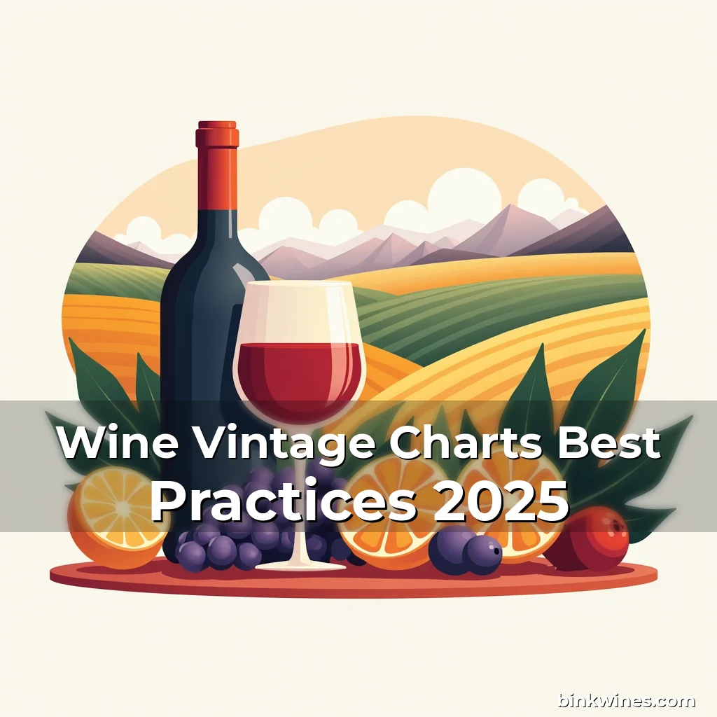 Artistic representation for Wine Vintage Charts Best Practices 2025