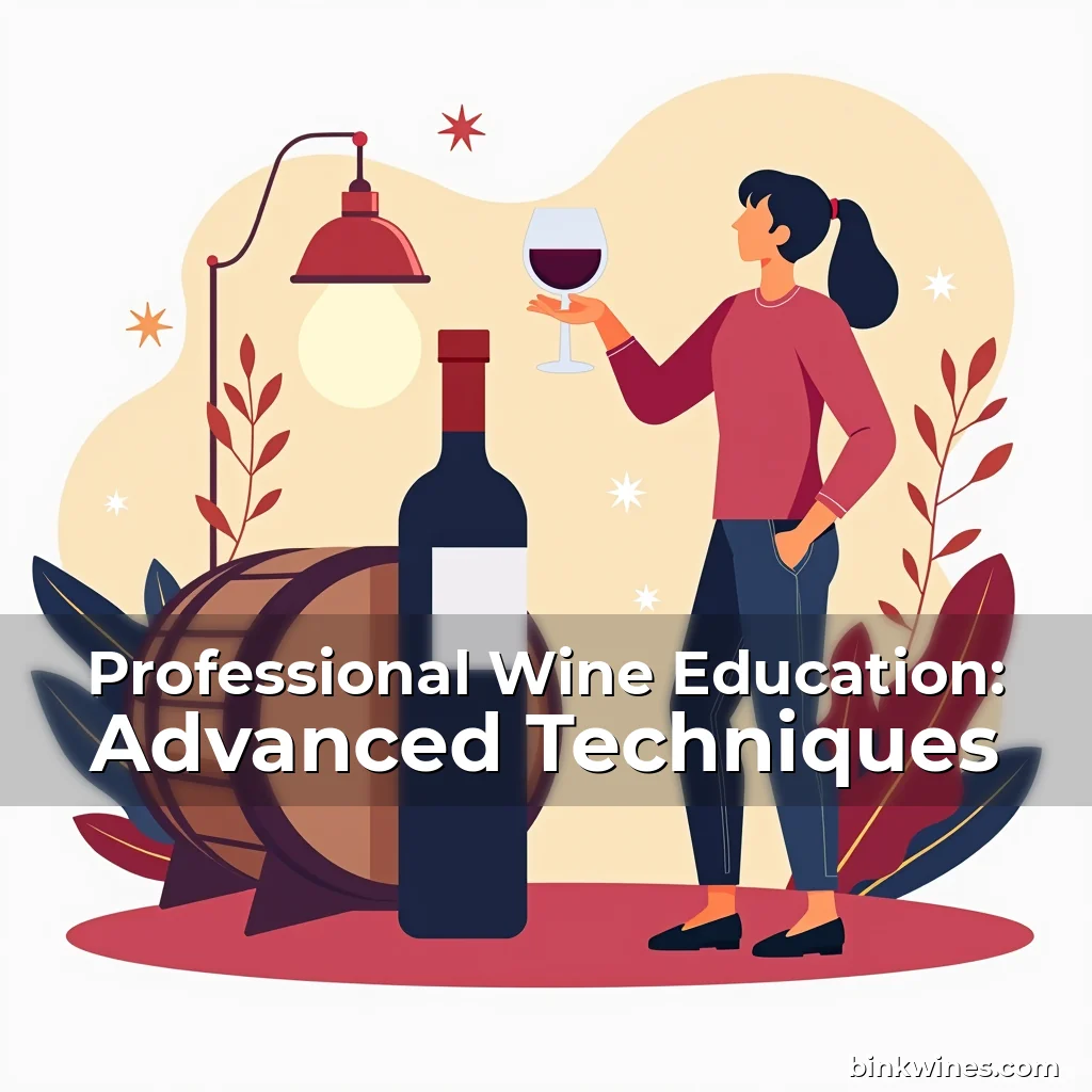 Artistic representation for Professional Wine Education: Advanced Techniques