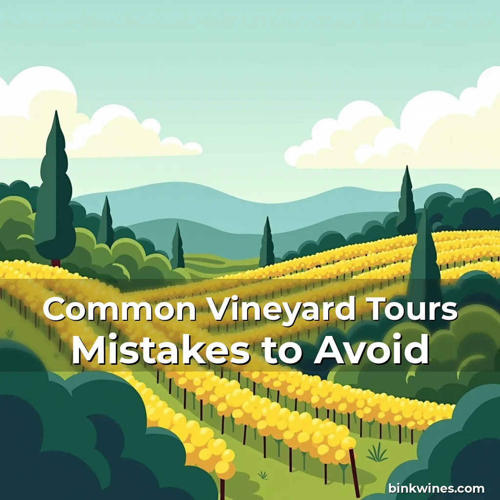 Artistic representation for Common Vineyard Tours Mistakes to Avoid